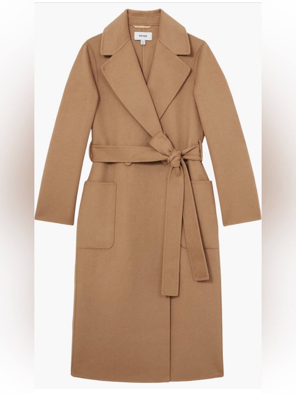 NWT Reiss Lucia Coat Sz 4 in CAMEL - Picture 5 of 9